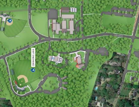 map of Cleaveland baseball field at LaGrange College